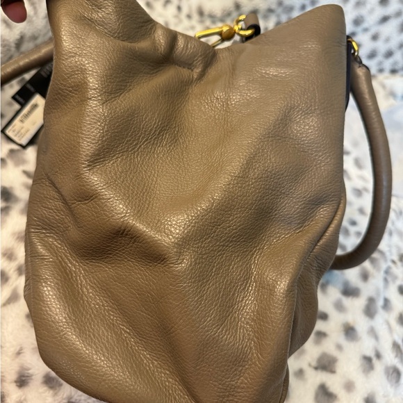 Marc Jacobs Q Fran Puma Taupe Italian Leather LG Shoulder Tote Bag - Picture 10 of 14